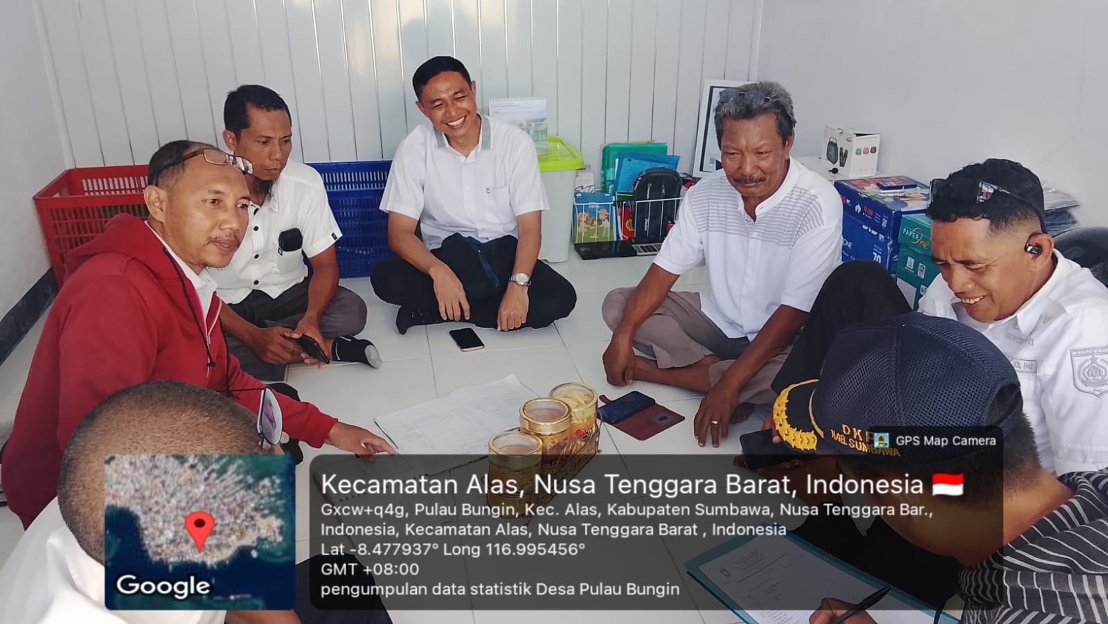 BIDANG PENGAWASAN DKP SUMBAWA MONEV POKLAHSAR DI DESA PULAU BUNGIN